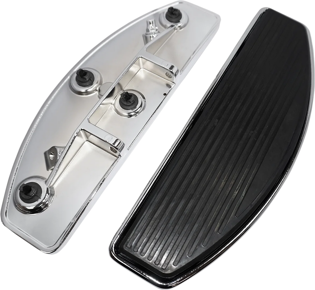Driver Floorboard - Gloss Black - FL DragSpecialties P17-0435GBK - Side View