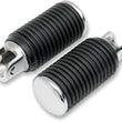 Load image into Gallery viewer, Driver Pegs - Rubber - Chrome End DragSpecialties 361541-BC306 - Main Product View