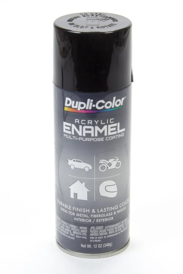 Dupli-Color Gloss Black Enamel Paint 12oz DA1600