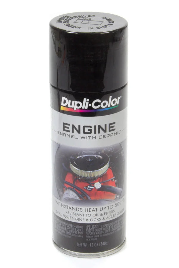 Dupli-Color Gloss Black Engine Paint 12oz DE1613