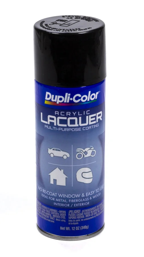Dupli-Color Gloss Black Lacquer Paint 12oz DAL1677