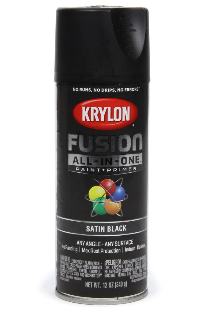 Dupli-Color Paint Satin Black 12oz Krylon Fusion 2732