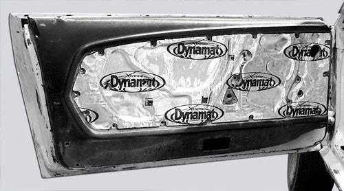Dynamat 67-68 Mustang Door Kit Custom Cut XFO M1 D2