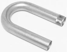Load image into Gallery viewer, Dynomax 3in Aluminized U-Bend Pipe 5in Radius 16 Gauge 42323