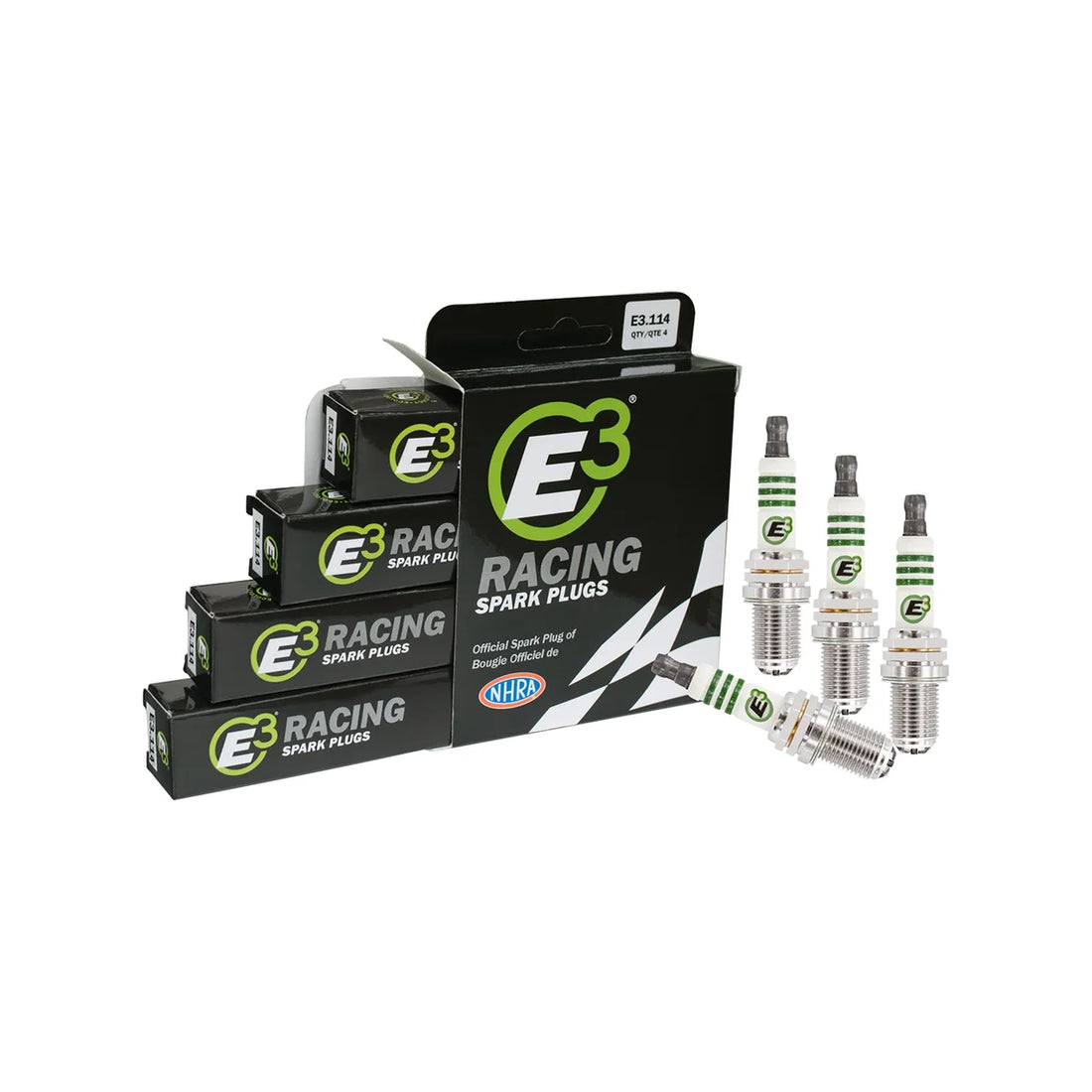 E3 E3 Premium DiamondFIRE Power Racing Spark Plug E3.114 - Detail View