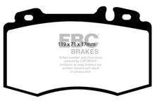 Load image into Gallery viewer, EBC 00-01 Mercedes-Benz M-Class (ML) ML430 4.3 Greenstuff Front Brake Pads - Main Product View