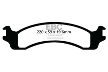 Load image into Gallery viewer, EBC 00-02 Dodge Ram 2500 Pick-up 5.2 2WD (Pad with wear sensor) Greenstuff Front Brake Pads - Main Product View