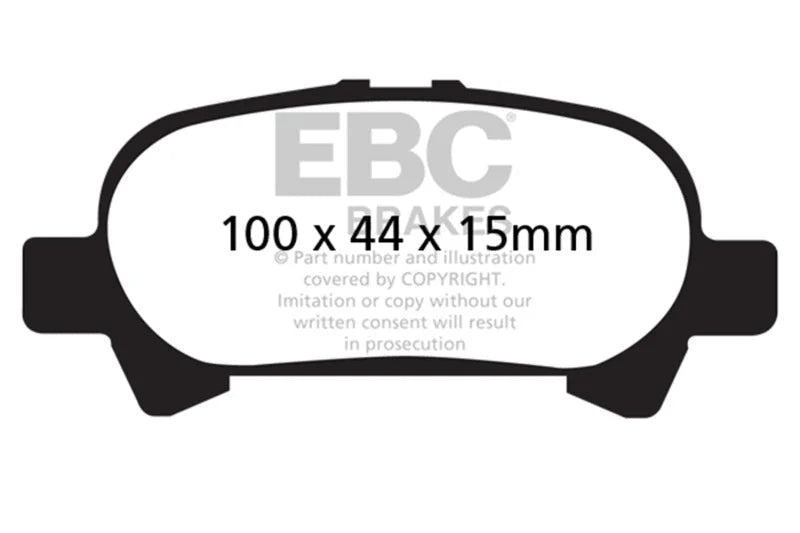 EBC 00-04 Toyota Avalon 3.0 Ultimax2 Rear Brake Pads - Main Product View