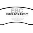 Load image into Gallery viewer, EBC 00-05 Buick Le Sabre (FWD) 3.8 (15in Wheels) Ultimax2 Rear Brake Pads - Main Product View