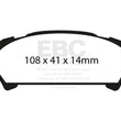 Load image into Gallery viewer, EBC 01-02 Subaru Impreza 2.0 Turbo WRX Bluestuff Rear Brake Pads - Main Product View