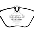 Load image into Gallery viewer, EBC 01-03 BMW 525i 2.5 (E39) Redstuff Front Brake Pads - Main Product View