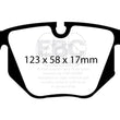 Load image into Gallery viewer, EBC 01-07 BMW M3 3.2 (E46) Yellowstuff Rear Brake Pads - Main Product View