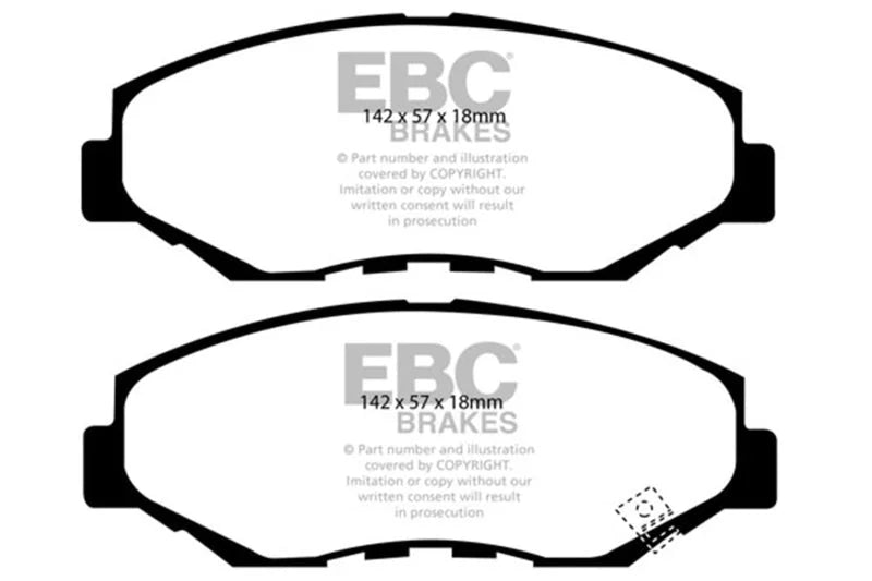 EBC 02-04 Honda CR-V 2.4 Greenstuff Front Brake Pads - Main Product View