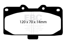 Load image into Gallery viewer, EBC 02-04 Mercedes-Benz C32 AMG (W203) 3.2 Supercharged Ultimax2 Front Brake Pads - Side View