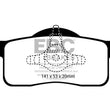 Load image into Gallery viewer, EBC 02-06 Ford Expedition 4.6 2WD Yellowstuff Rear Brake Pads - Side View