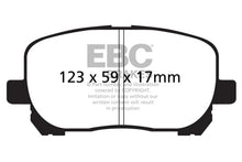 Load image into Gallery viewer, EBC 02-08 Pontiac Vibe 1.8 Yellowstuff Front Brake Pads - Main Product View