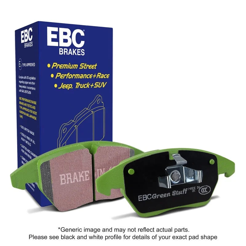EBC 02 Chevrolet Avalanche 8.1 (2500) Greenstuff Front Brake Pads - Installation View
