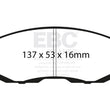 Load image into Gallery viewer, EBC 02 Infiniti G35 3.5 w/o DCS Bluestuff Front Brake Pads - Main Product View