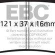 Load image into Gallery viewer, EBC 03-04 Cadillac XLR 4.6 Redstuff Rear Brake Pads - Main Product View