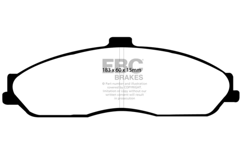 EBC 03-04 Cadillac XLR 4.6 Ultimax2 Front Brake Pads - Main Product View