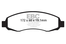Load image into Gallery viewer, EBC 03-04 Dodge Dakota 2WD 3.7 Yellowstuff Front Brake Pads - Main Product View