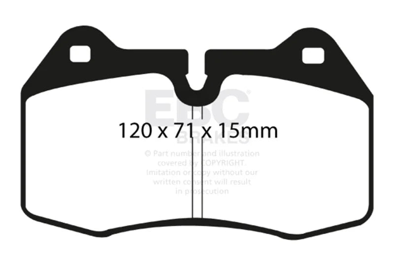 EBC 03-04 Infiniti G35 3.5 (Manual) (Brembo) Bluestuff Front Brake Pads - Main Product View
