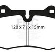 Load image into Gallery viewer, EBC 03-04 Infiniti G35 3.5 (Manual) (Brembo) Greenstuff Front Brake Pads - Main Product View