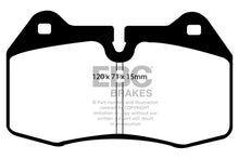 Load image into Gallery viewer, EBC 03-04 Infiniti G35 3.5 (Manual) (Brembo) Redstuff Front Brake Pads - Side View