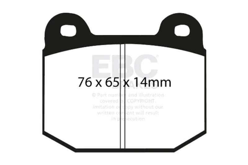EBC 03-04 Infiniti G35 3.5 (Manual) (Brembo) Redstuff Rear Brake Pads - Main Product View