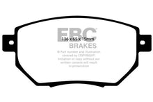 Load image into Gallery viewer, EBC 03-05 Infiniti FX35 3.5 Greenstuff Front Brake Pads - Main Product View
