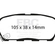 Load image into Gallery viewer, EBC 03-05 Infiniti FX35 3.5 Ultimax2 Rear Brake Pads - Main Product View