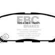 Load image into Gallery viewer, EBC 03-05 Infiniti FX35 3.5 Ultimax2 Rear Brake Pads - Side View