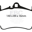Load image into Gallery viewer, EBC 03-05 Porsche 911 (996) (Cast Iron Rotor only) 3.6 Carrera 4S Yellowstuff Front Brake Pads - Main Product View