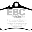 Load image into Gallery viewer, EBC 03-05 Porsche 911 (996) (Cast Iron Rotor only) 3.6 Carrera 4S Yellowstuff Front Brake Pads - Side View