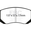 Load image into Gallery viewer, EBC 03-05 Subaru Impreza 2.0 Turbo WRX Bluestuff Front Brake Pads - Main Product View