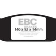 Load image into Gallery viewer, EBC 03-06 Lincoln Aviator 4.6 Yellowstuff Rear Brake Pads - Main Product View