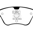 Load image into Gallery viewer, EBC 03-08 Chrysler Crossfire 3.2 Yellowstuff Front Brake Pads - Main Product View