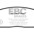 Load image into Gallery viewer, EBC 03-12 Mazda RX8 1.3 Rotary (Standard Suspension) Bluestuff Rear Brake Pads - Main Product View