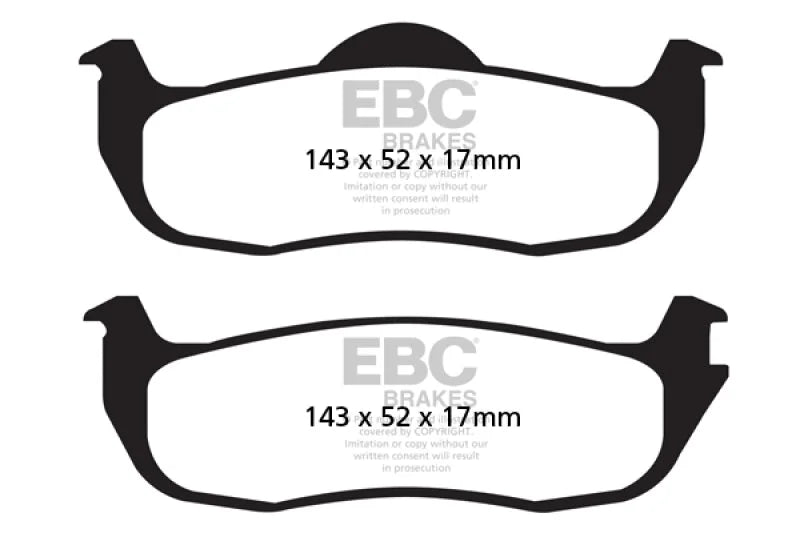 EBC 04-05 Infiniti QX56 5.6 Greenstuff Rear Brake Pads - Main Product View