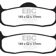 Load image into Gallery viewer, EBC 04-05 Infiniti QX56 5.6 Yellowstuff Rear Brake Pads - Main Product View