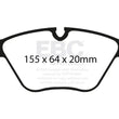 Load image into Gallery viewer, EBC 04-06 BMW X3 2.5 (E83) Redstuff Front Brake Pads - Main Product View