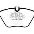 Load image into Gallery viewer, EBC 04-06 BMW X3 2.5 (E83) Ultimax2 Front Brake Pads - Side View
