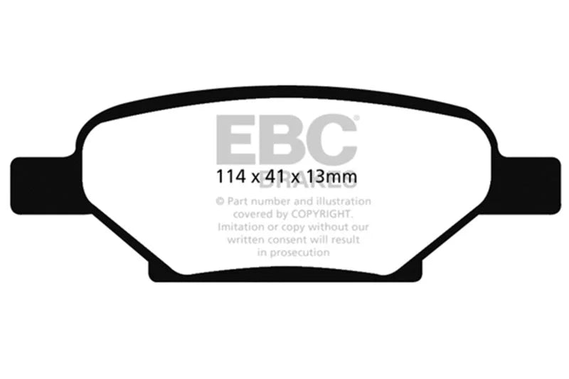 EBC 04-06 Chevrolet Cobalt 2.0 Supercharged Redstuff Rear Brake Pads - Main Product View