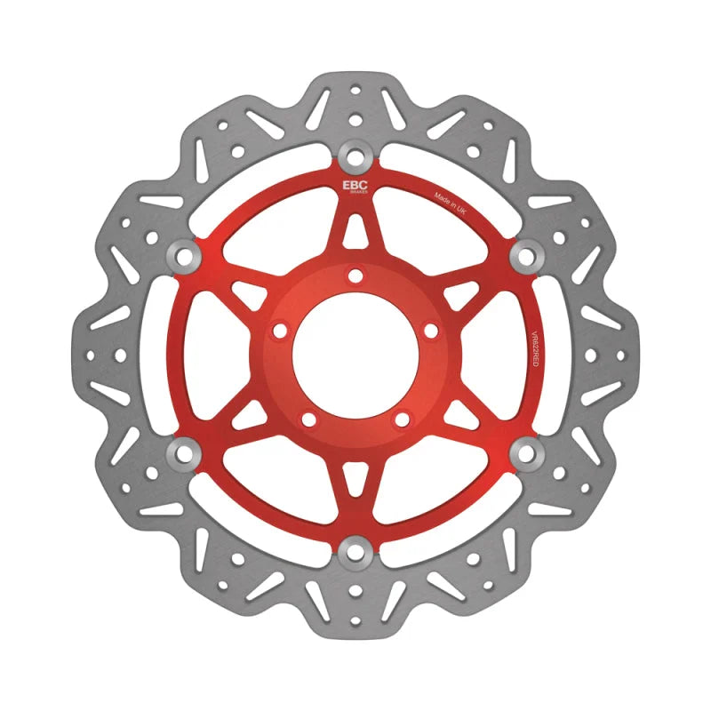EBC 04-06 Ducati 749 Dark Monoposto/Biposto Front Left/Right Vee Floating Red Rotor