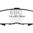 Load image into Gallery viewer, EBC 04-06 Mazda MPV 3.0 Ultimax2 Rear Brake Pads - Side View