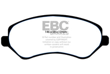 Load image into Gallery viewer, EBC 04-07 Chrysler Town &amp; Country 3.3 Rear Drums Yellowstuff Front Brake Pads - Main Product View
