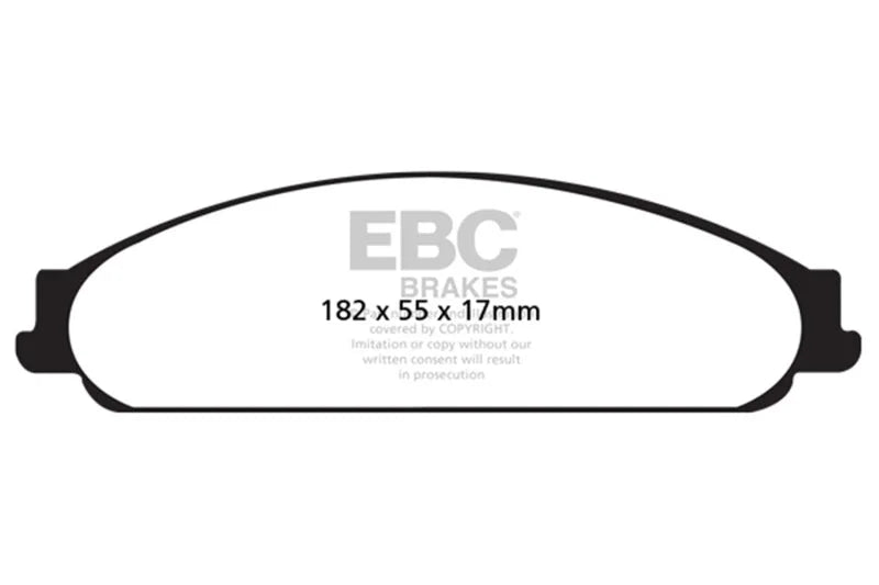 EBC 04-07 Ford Five Hundred 3.0 Yellowstuff Front Brake Pads - Main Product View