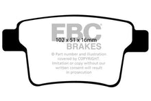 Load image into Gallery viewer, EBC 04-07 Ford Five Hundred 3.0 Yellowstuff Rear Brake Pads - Main Product View
