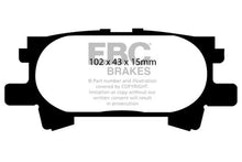 Load image into Gallery viewer, EBC 04-07 Lexus RX330 3.3 Greenstuff Rear Brake Pads - Main Product View