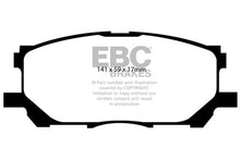 Load image into Gallery viewer, EBC 04-07 Lexus RX330 3.3 Yellowstuff Front Brake Pads - Main Product View